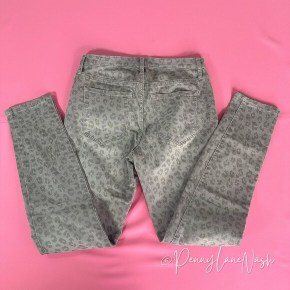 Banana Republic Leopard Skinny Fit Jeans Gray Size 2/26 - Picture 9 of 9